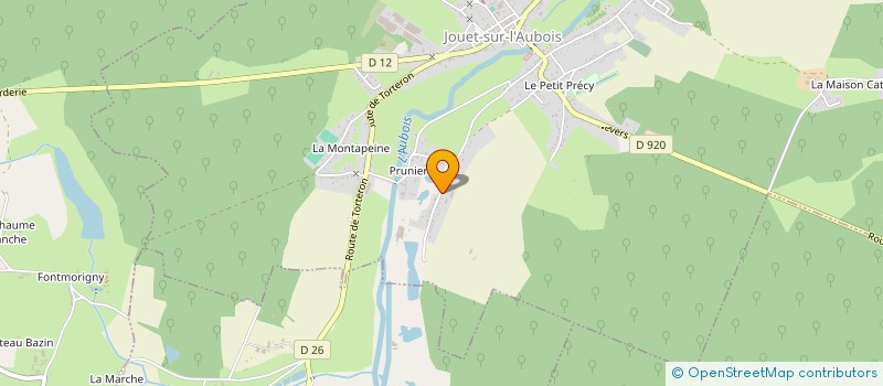 localisation de l'entreprise REVILLIOD CHARPENTE SARL à JOUET-SUR-L'AUBOIS