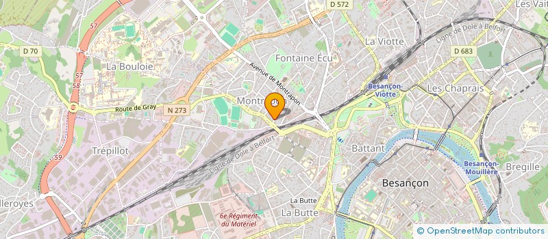 localisation de l'entreprise REVIMO  BESANCON