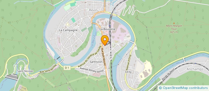 localisation de l'entreprise REVIN TENNIS CLUB  REVIN