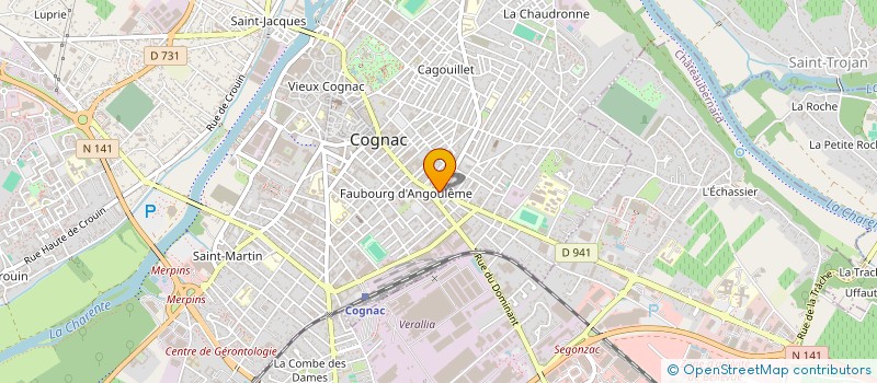 localisation de l'entreprise REVIPOL à COGNAC