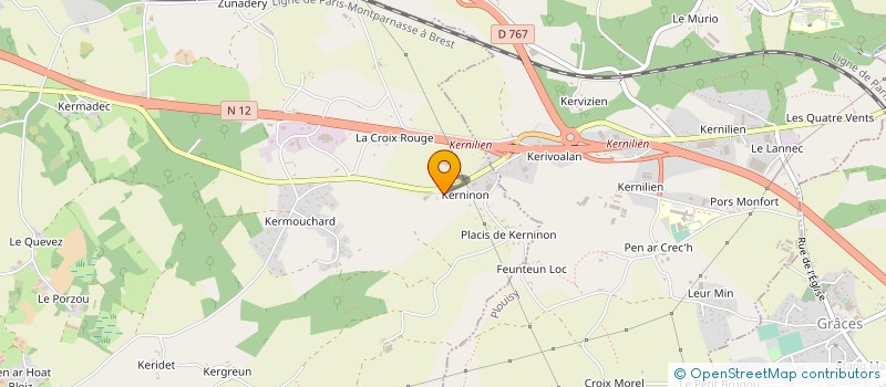 localisation de l'entreprise REVISIM à TREGLAMUS