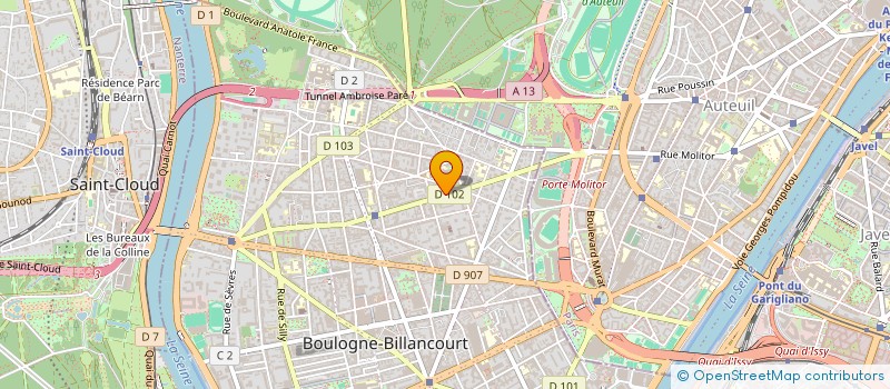 localisation de l'entreprise REVIVAL à BOULOGNE-BILLANCOURT