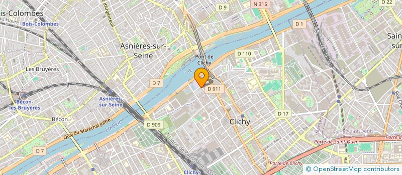 localisation de l'entreprise REVIVAL à CLICHY