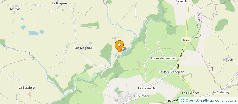 localisation de l'entreprise REVIVRE APRES L'EMPRISE  VOUSSAC