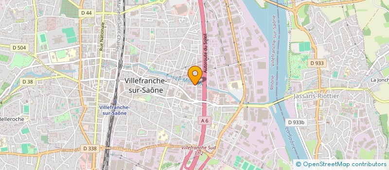 localisation de l'entreprise REVIVRE ET ENTRAIDE  VILLEFRANCHE-SUR-SAONE