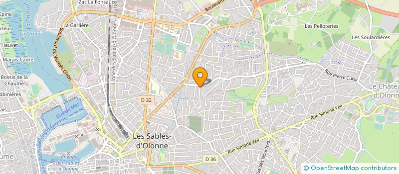 localisation de l'entreprise REVIVRE PAR LE SPORT  LES SABLES D'OLONNE