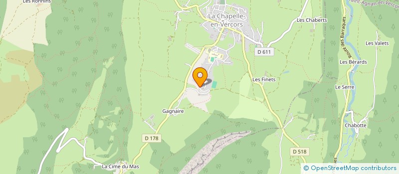 localisation de l'entreprise REVOL - DOMPNIER à LA CHAPELLE-EN-VERCORS