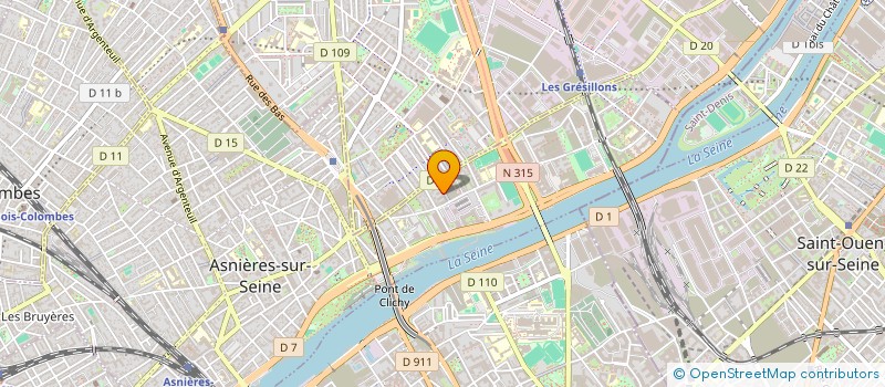 localisation de l'entreprise REVOLEK à ASNIERES-SUR-SEINE