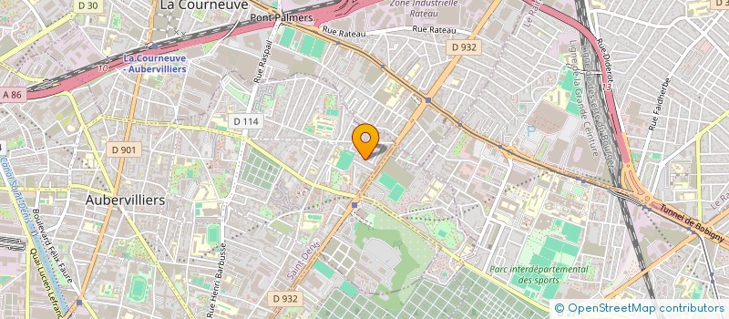 localisation de l'entreprise REVOLTA  AUBERVILLIERS