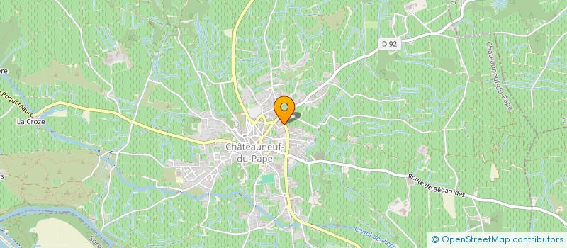 localisation de l'entreprise REVOLTIER VINS à CHATEAUNEUF-DU-PAPE
