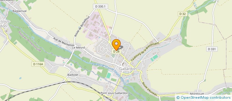 localisation de l'entreprise REVOLUPLAST à GALLARDON