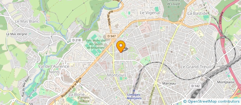 localisation de l'entreprise REVOLUTION à LIMOGES
