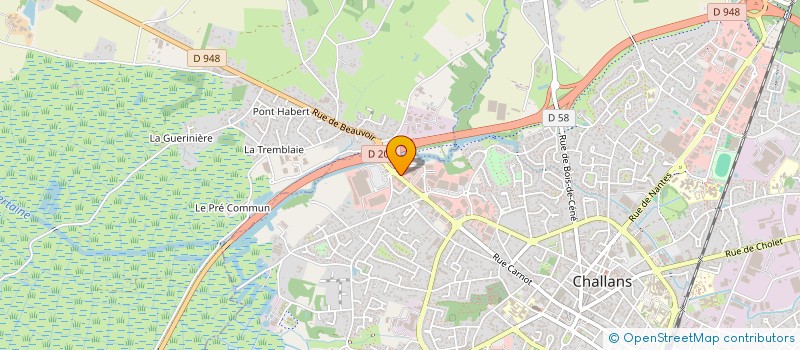 localisation de l'entreprise REVOLUTION AUDITIVE à CHALLANS