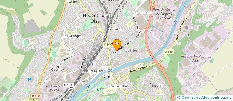 localisation de l'entreprise REVOLUTION CONDUITE  CREIL