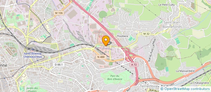 localisation de l'entreprise REVOLUTION'HAIR SAINT-ETIENNE  SAINT-ETIENNE