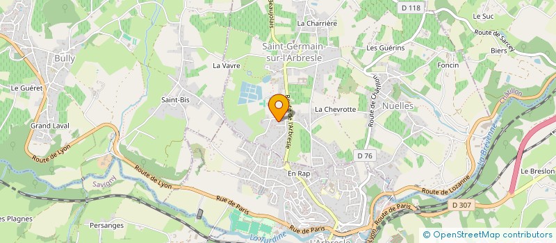 localisation de l'entreprise REVOLUTION'HAIR WEB  SAINT-GERMAIN-NUELLES