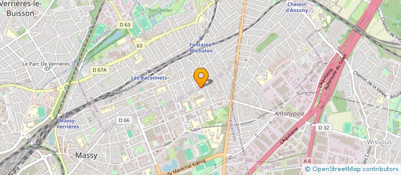 localisation de l'entreprise REVOLUX  MASSY