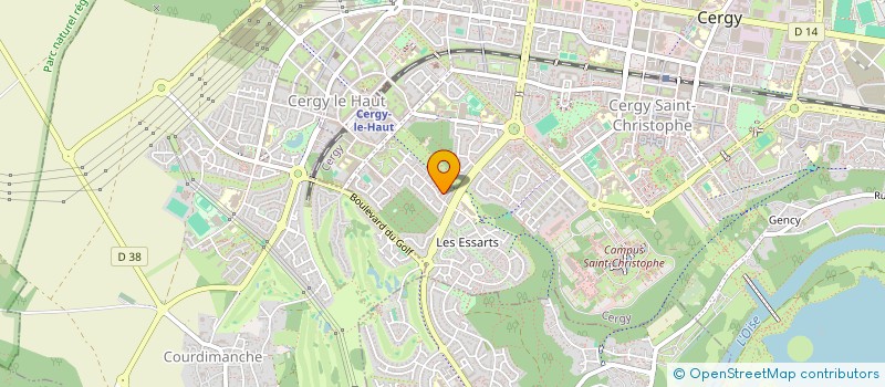 localisation de l'entreprise REVONS-FOOT  CERGY