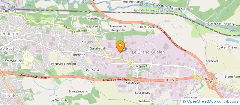 localisation de l'entreprise REVOTEK à QUIMPER