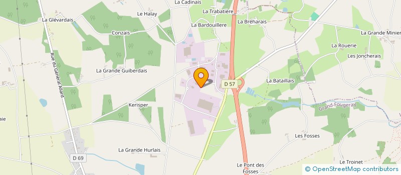 localisation de l'entreprise REVRA  GRAND-FOUGERAY