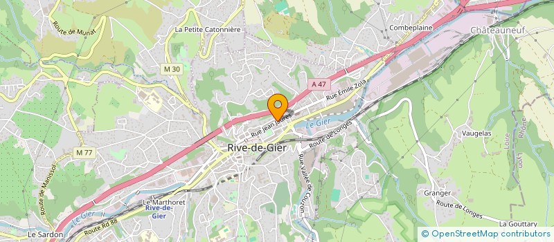 localisation de l'entreprise REVS ET GABARRON  RIVE-DE-GIER