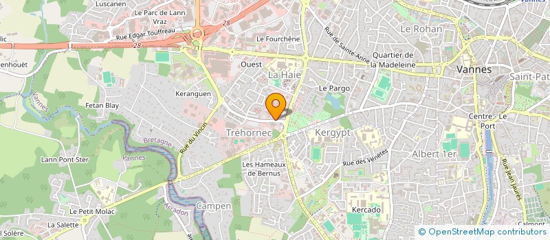 localisation de l'entreprise REVUE DE RHUYS A LANVAUX à VANNES
