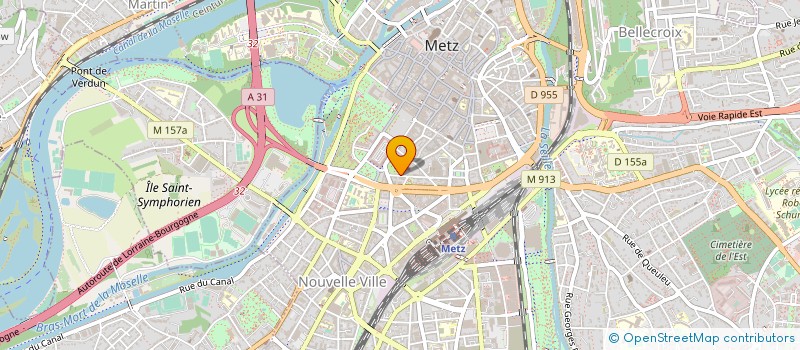 localisation de l'entreprise REVUE ECCLESIAST EVECHE METZ  METZ