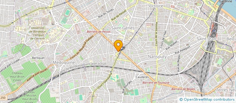 localisation de l'entreprise REVUE LA GRENOUILLE BLEUE  TALENCE