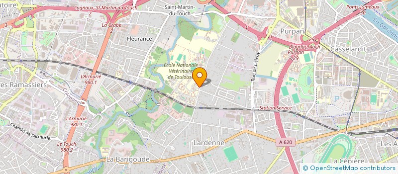 localisation de l'entreprise REVUE MEDECINE VETERINAIRE à TOULOUSE