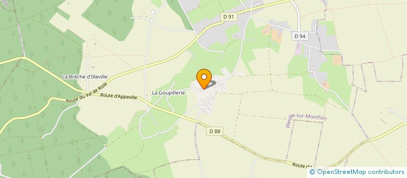 localisation de l'entreprise REVUE RESTES  ILLEVILLE-SUR-MONTFORT