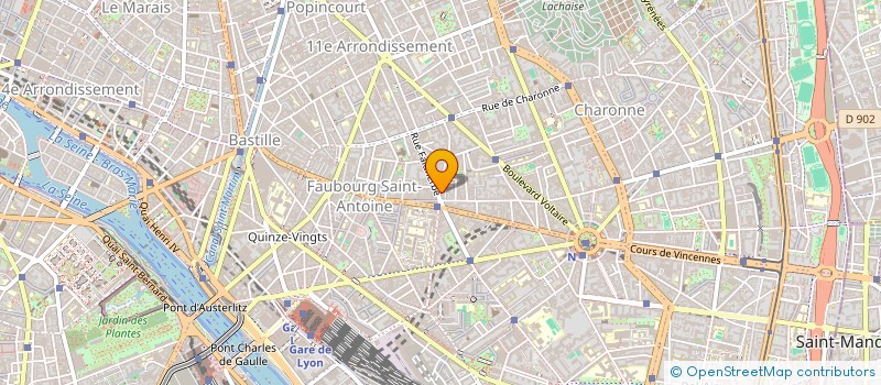 localisation de l'entreprise REVUE REVERS  PARIS