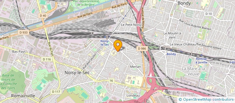 localisation de l'entreprise REWALL à NOISY-LE-SEC