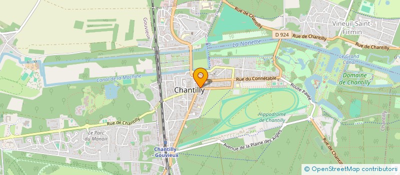 localisation de l'entreprise REWAN  CHANTILLY