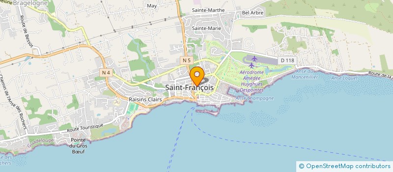 localisation de l'entreprise REWARD à SAINT-FRANCOIS