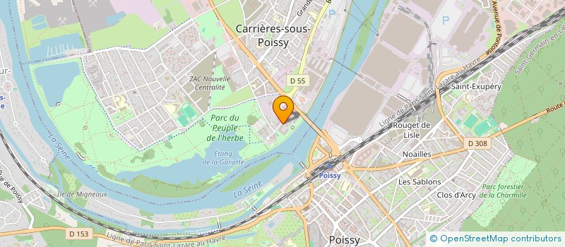 localisation de l'entreprise REX ENGINEERING  CARRIERES-SOUS-POISSY