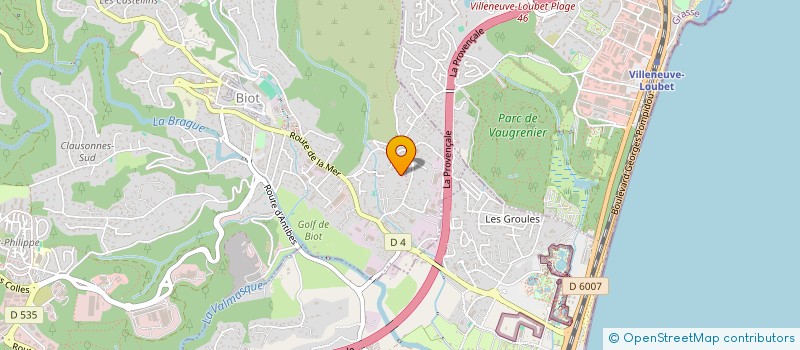 localisation de l'entreprise REX IMMOBILIER  BIOT