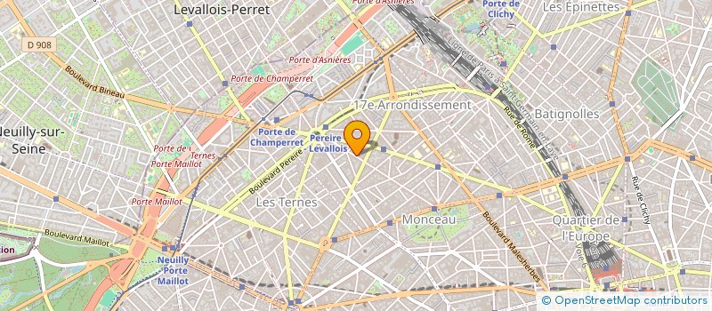 localisation de l'entreprise REX MAUCHAMPS à NEUILLY-SUR-SEINE