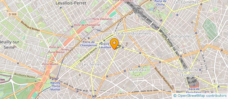 localisation de l'entreprise REX VILLETTE à NEUILLY-SUR-SEINE
