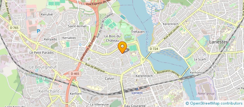 localisation de l'entreprise REXBAT  LORIENT