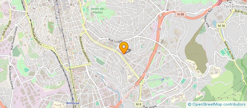 localisation de l'entreprise REXEAUCREUX  SAINT-ETIENNE