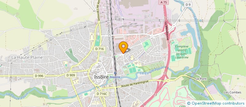 localisation de l'entreprise REXECO à ISSOIRE