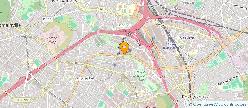 localisation de l'entreprise REXO à ROSNY-SOUS-BOIS