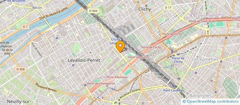 localisation de l'entreprise REXTOURS SERVICES à LEVALLOIS-PERRET