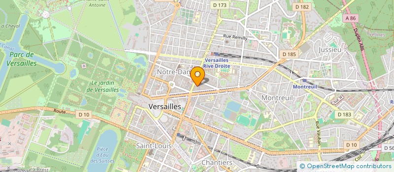 localisation de l'entreprise REXX  VERSAILLES