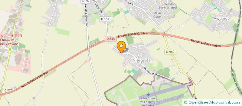 localisation de l'entreprise REXY EVENTS à SERANVILLERS-FORENVILLE