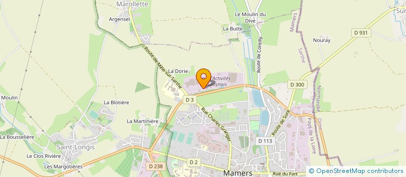 localisation de l'entreprise REY EMBALLAGES à MAMERS
