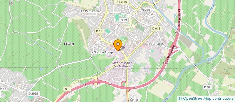 localisation de l'entreprise REY HOLDING  PEZENAS