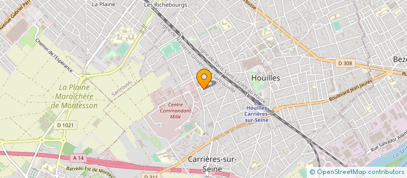 localisation de l'entreprise REY INVEST  CARRIERES-SUR-SEINE