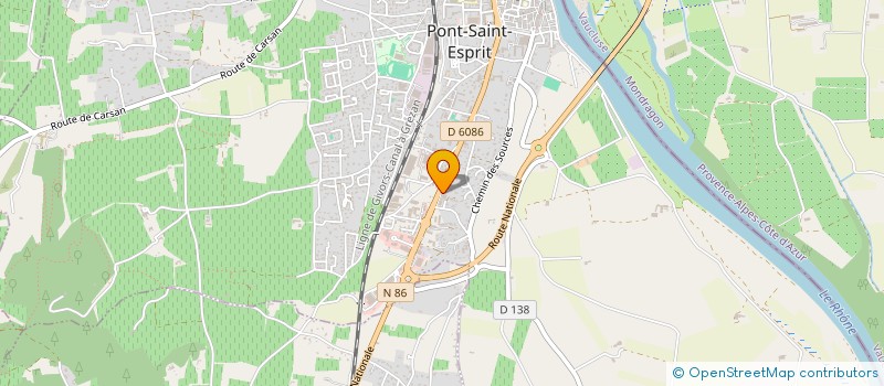 localisation de l'entreprise REY INVEST  PONT-SAINT-ESPRIT