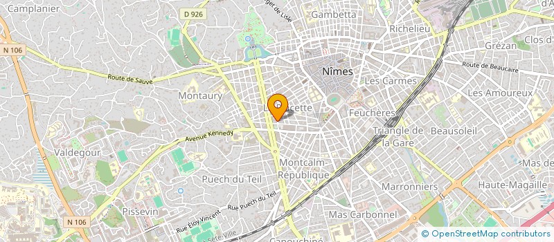 localisation de l'entreprise REY JOUANEN  NIMES